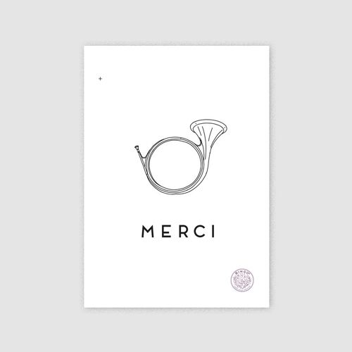 Carte A5 - MERCI
