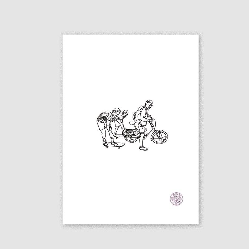 Ilustración "boy band"