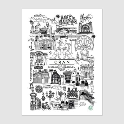 Póster ilustrado ORAN