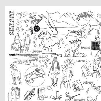 coloriage XXL CHASSE 3