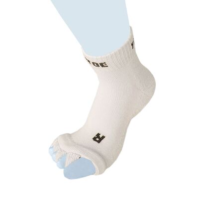 TOETOE® Health Cotton Toe Separator Toe Socks - Creme