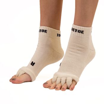 TOETOE® Socks - Over-Knee Toe Socks Black Grey Unisize