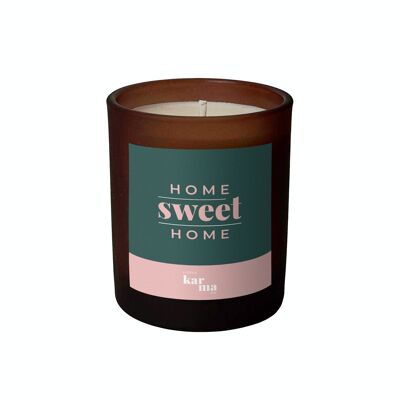HOME SWEET HOME Slogan Candle - refillable, handmade with essential oils