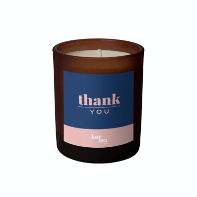 THANK YOU Slogan Candle - refillable, handmade with essential oils