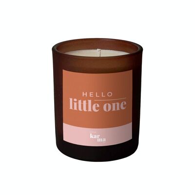 HELLO LITTLE ONE Slogan Candle - refillable, handmade with essential oils