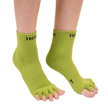 Chaussettes Séparatrices d'Orteils en Coton TOETOE® Health - Vert 2