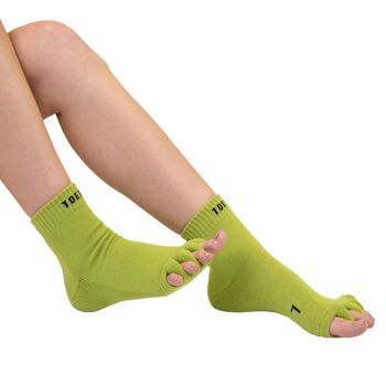 Chaussettes Séparatrices d'Orteils en Coton TOETOE® Health - Vert 4