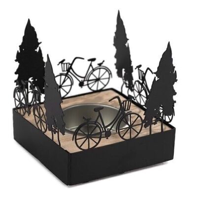 Portacandele bicicletta 7x8 cm PU 12