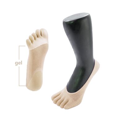 TOETOE® Health Gel Toe Socks - Fawn