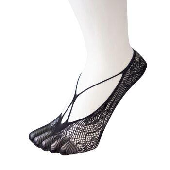 TOETOE® - Legwear Chaussettes à orteils en nylon résille 5