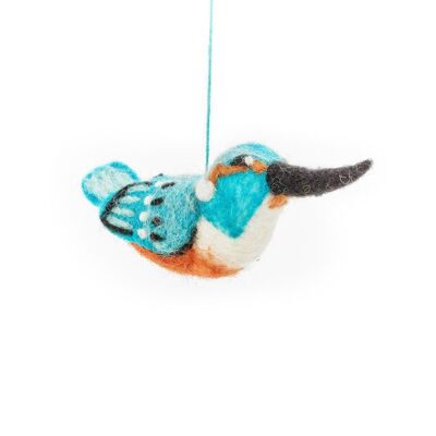 Feltro fatto a mano Hetty il colibrì Decorazione per uccelli da appendere
