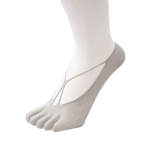 TOETOE® Legwear Fishnet Nylon Toe Foot Cover - Grey