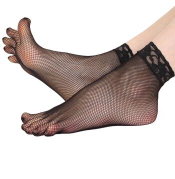 TOETOE® - Chaussettes à bout de cheville en nylon résille Legwear 4