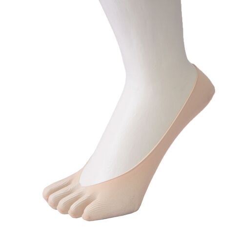 TOETOE® Legwear Plain Nylon Toe Foot Cover - Beige