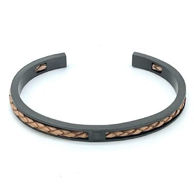 MANCHETTE EN CUIR WHISKY CFBL