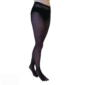 Collants TOETOE® Legwear Plain Nylon Toe - Noir 1