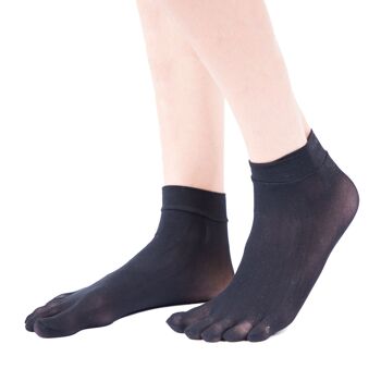 TOETOE® - Chaussettes à bout de cheville en nylon uni Legwear 2