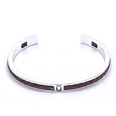 MANCHETTE EN CUIR BRUN CFLS