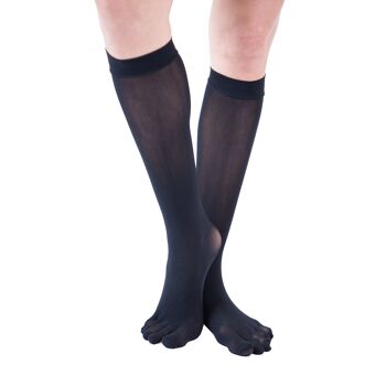 TOETOE® - Chaussettes montantes en nylon uni Legwear 3