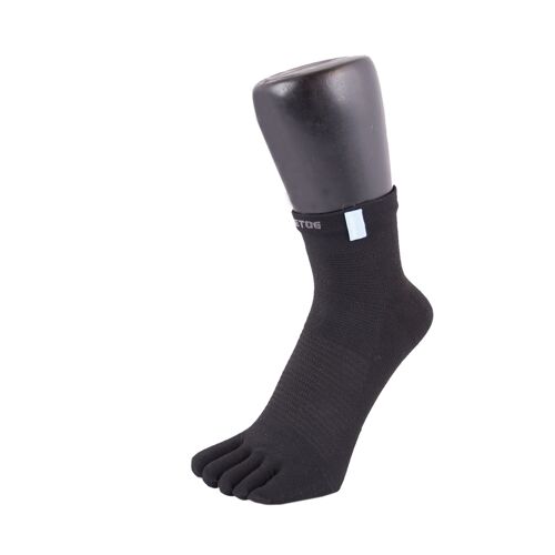 TOETOE® Outdoor Unisex Liner Trainer Toe Socks - Black
