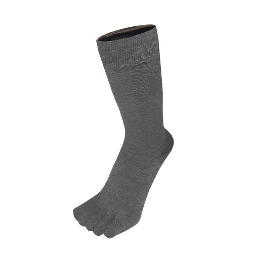 TOETOE® Outdoor Unisex Wool Mid-Calf Toe Socks - Grey