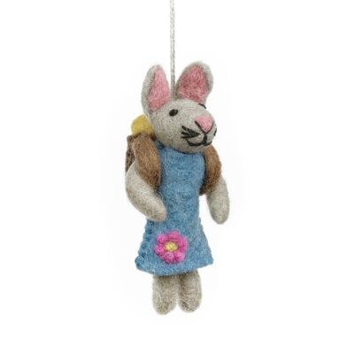 Handgemachte Filz Martha Bunny hängende Frühlingsdekoration