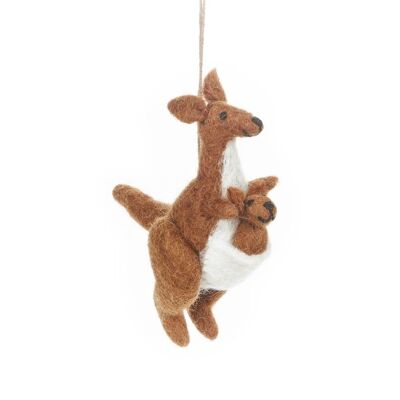 Fatto a mano in feltro Kanga & Roo Hanging Kangaroo Joey Safari Decoration