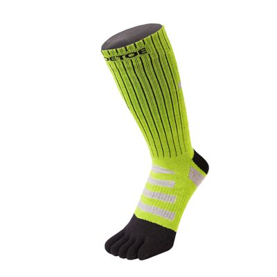 Chaussettes TOETOE® Outdoor Unisexe en laine 3D Terry Walker Toe - Noir et vert