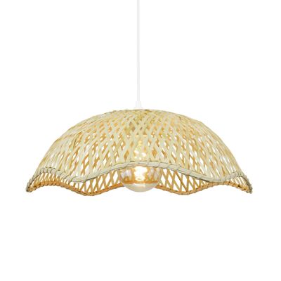 Natural woven bamboo pendant light Samara PM