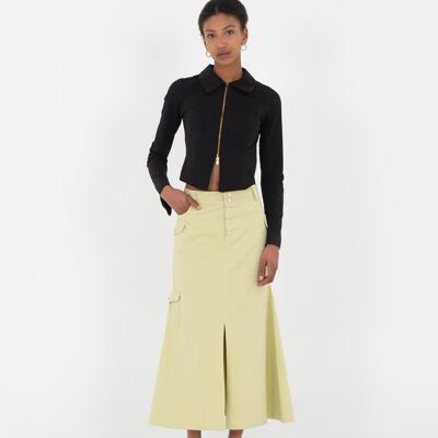 Midi skirt with godets / Pockets fever