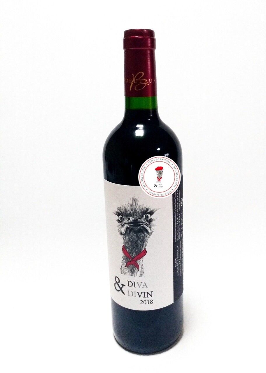 Diva & Divin Rouge Tradition 2019 "Bayonne" (Blaye, Côtes de Bordeaux)