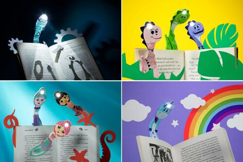 Flexilight Pals LED 2 in 1 Reading Book Light/Bookmark - Various Designs
