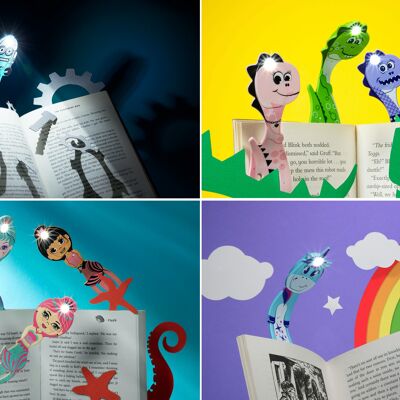 Flexilight Pals LED 2 in 1 Reading Book Light/Bookmark - Various Designs