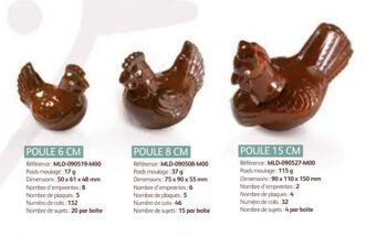 CACAO BARRY - MOULE_COLIS N°32_POULE 15 CM 3