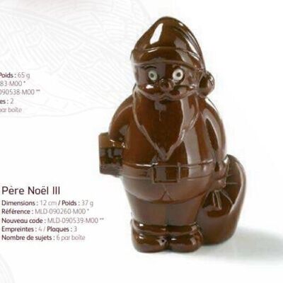 CACAO BARRY - MOLDE_PAQUETE N°169_SANTA NAVIDAD 12cm