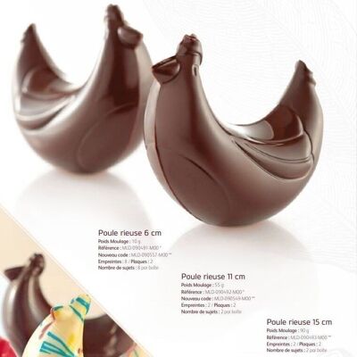 CACAO BARRY - MOULD_PACKAGE N°283_LAUGHING HEN 6 CM