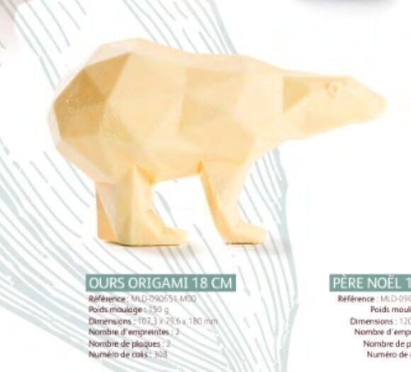 CACAO BARRY - MOULD_PACKAGE N°308_OURS ORIGAMI