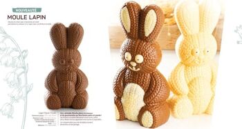 CACAO BARRY - MOULE_COLIS N°312_LAPIN TRICOT 15CM 4