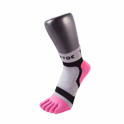 TOETOE® Sports Light Runner CoolMax Toe Calcetines - Rosa