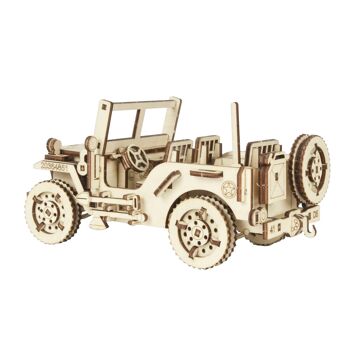 Kit de construction Véhicule militaire Jeep - bois 4