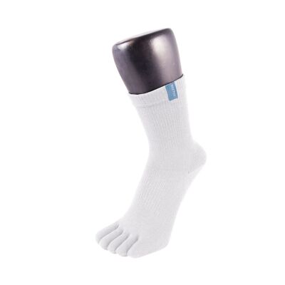 Calcetines tobilleros deportivos para correr TOETOE® - Blanco
