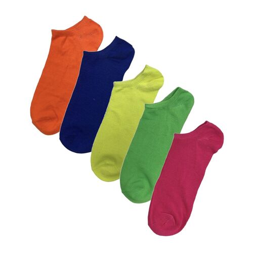 Neon sneaker socks - 12 pcs