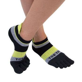 Chaussettes TOETOE® Sports Running Trainer Toe - Vert 3