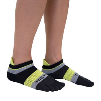 Chaussettes TOETOE® Sports Running Trainer Toe - Vert 4