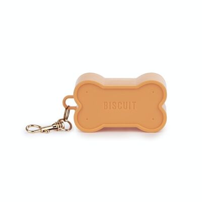 Distributeur de sacs à crottes / Dispensador bolsas perro Biscuit Orange