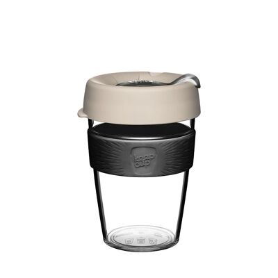 Tazza da caffè in plastica riutilizzabile| KeepCup originale trasparente | Medio - 12oz/340ml