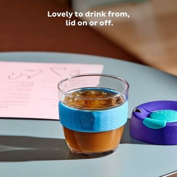 Tasse à café en verre trempé réutilisable avec bande en silicone | Infusion KeepCup | Petit - 8 oz/227 ml 3