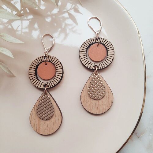 Les boucles d'oreilles ETHNIQUE Melon