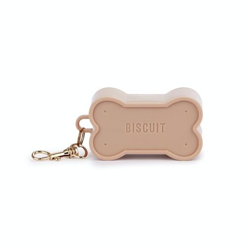 Distributeur de sacs à crottes /Dispensador bolsas perro Biscuit Marrón