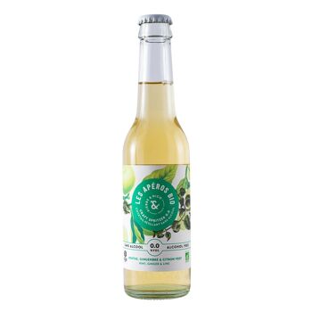 Cocktail pétillant sans alcool - Menthe gingembre et citron vert - 0% vol - 27,5 cl - les Apéros Bio 2